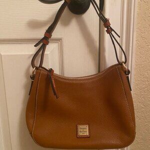 DOONEY & BOURKE SMALL SHOULDER HOBO CARAMEL OR LUGGAGE COLOR PREOWNED